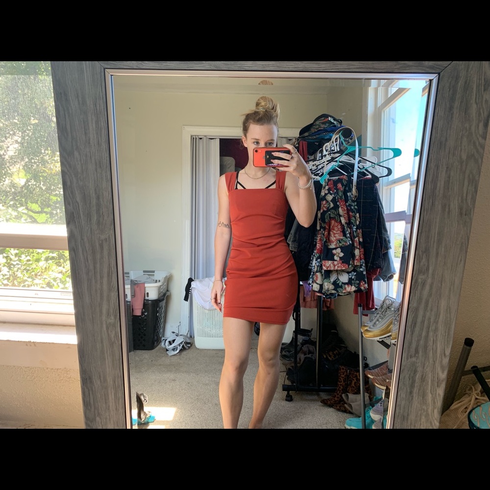 Formal orange dress